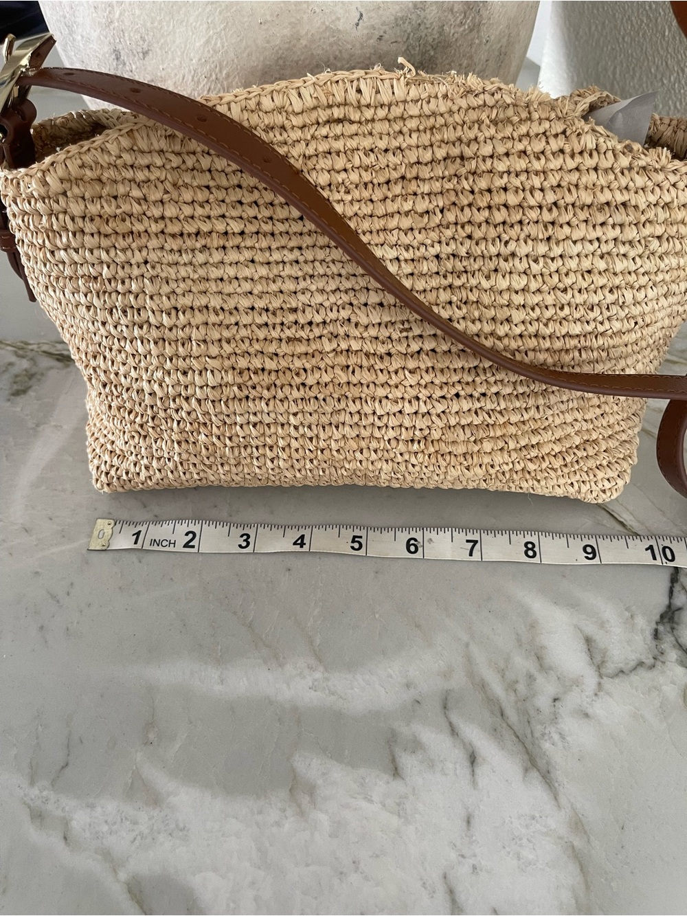 J. Crew Berkeley Small Handknotted Shoulder Bag in Raffia - Picture 9 of 16